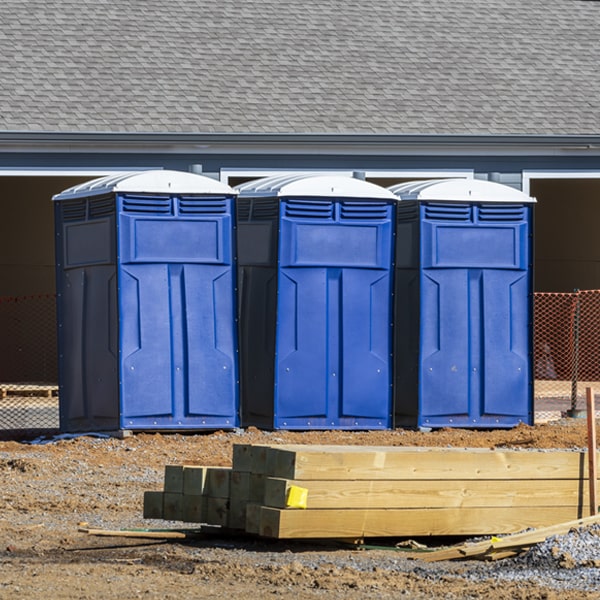 what is the expected delivery and pickup timeframe for the porta potties in Branchdale Pennsylvania